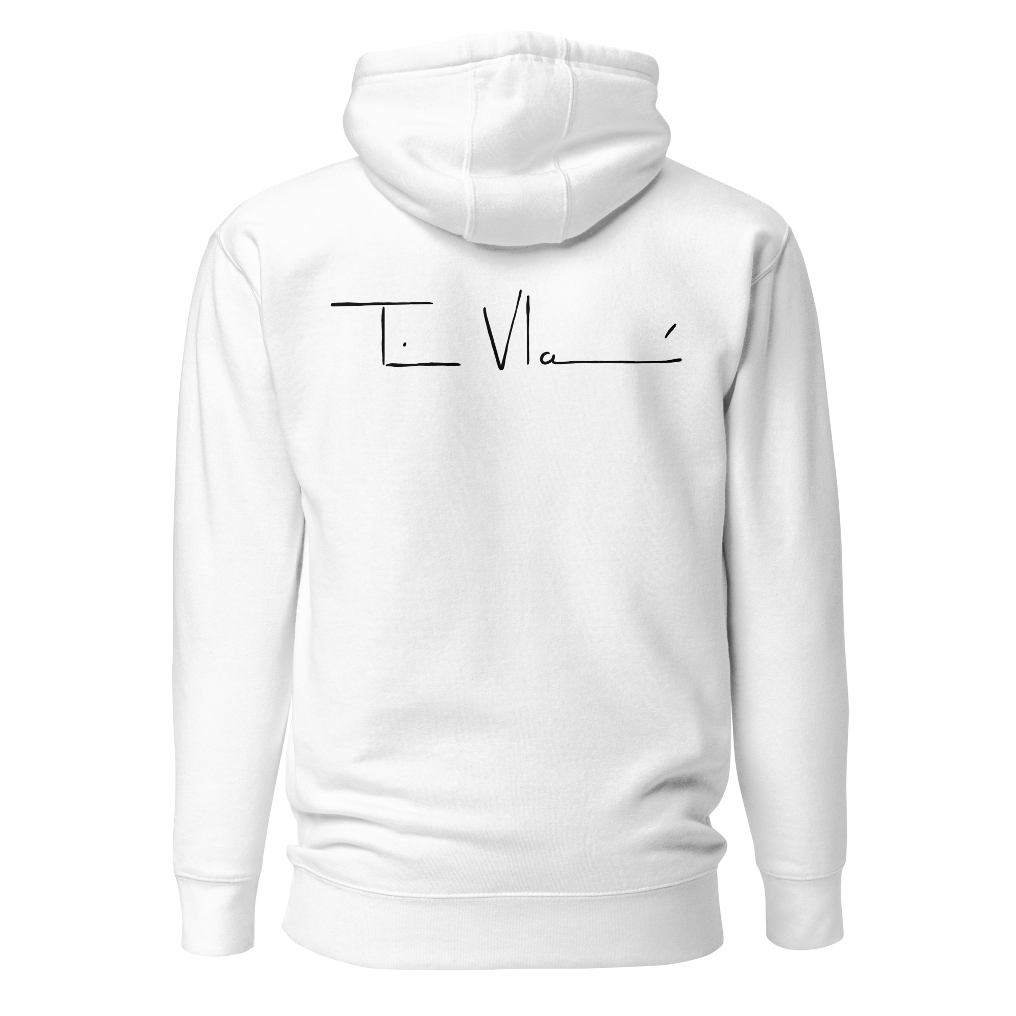 Monochrome Unisex Hoodie White